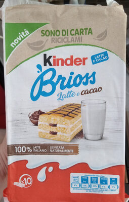 Kinder Brioss latte e cacao