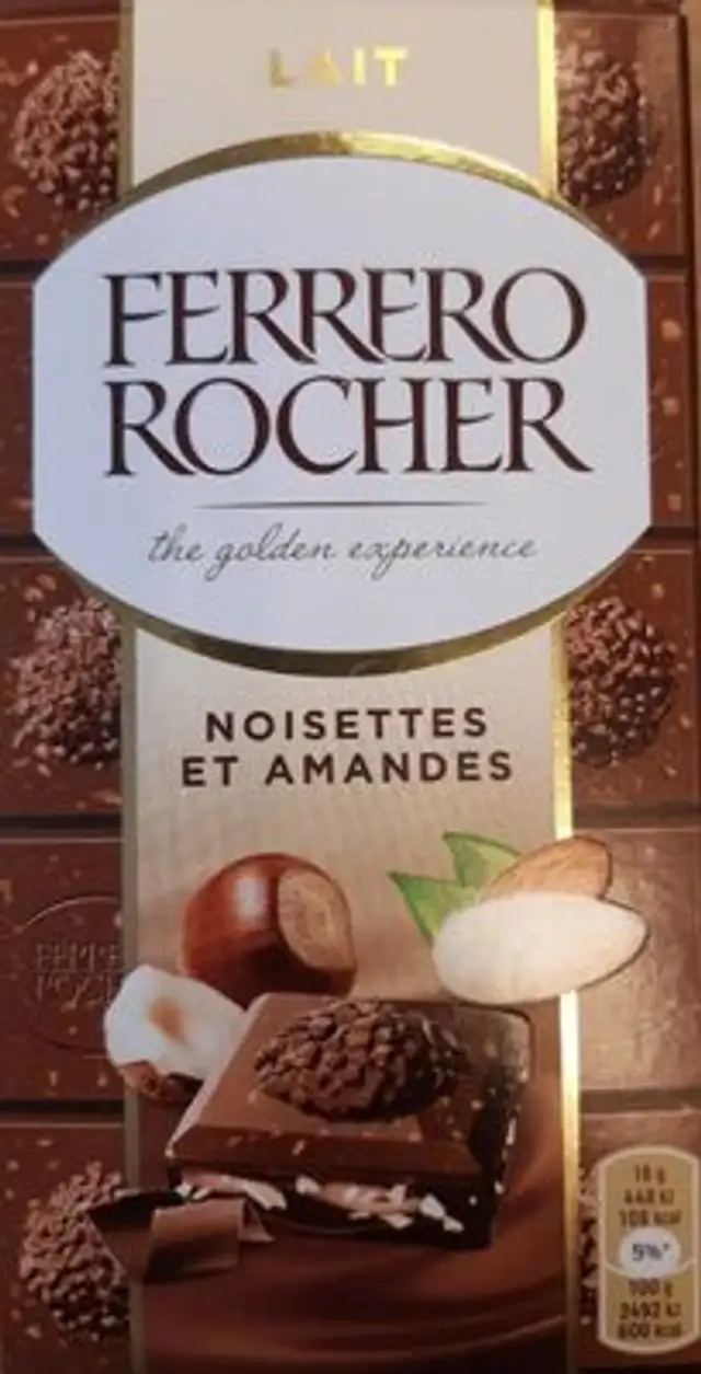 Lait amandes et noisette front packaging