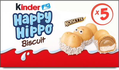 Biscuits Kinder Happy Hippo lait et noisettes x5 - 103,5g