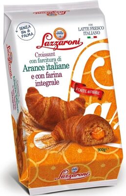 Croissant integrali all'arancia front packaging