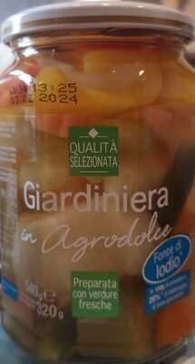 Giardiniere in agrodolce front packaging