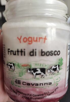 Yogurt frutti di bosco front packaging