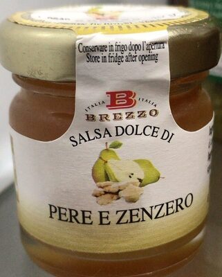 Salsa dolce di pere e zenzero