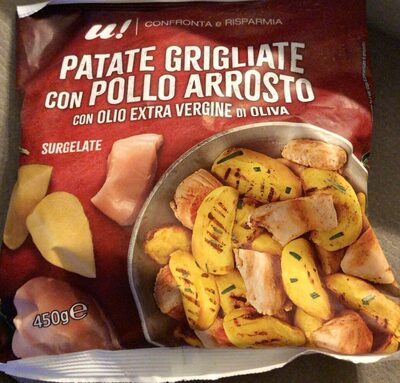 Patate grigliate con pollo arrosto