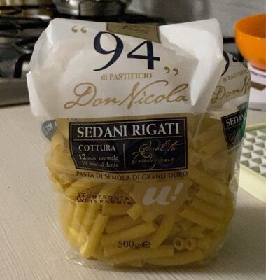 Sedani rigati “94” front packaging