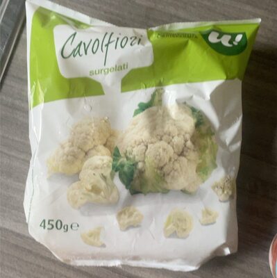 Cavolfiori surgelati front packaging