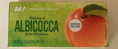 Nettare di albicocca front packaging