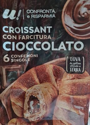 Croissant al cioccolato front packaging