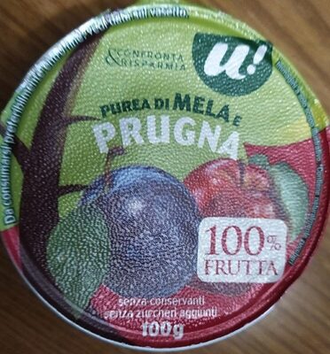 Purea di mela e prugna