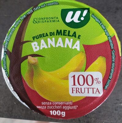 Purea di mela e banana