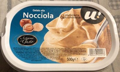 Gelato alla nocciola front packaging