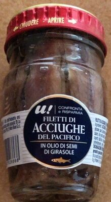 Filetti di acciughe front packaging