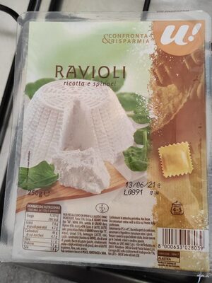 Ravioli ricotta e spinaci