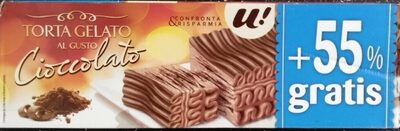 Torta gelato al gusto cioccolato