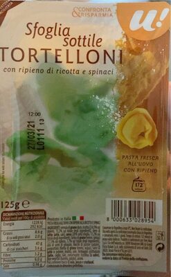 Tortelloni spinaci e ricotta