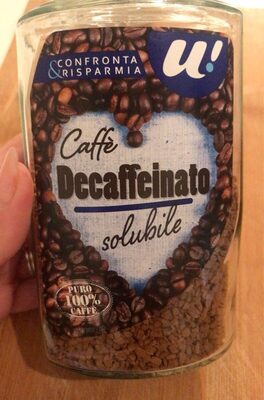 Caffe decaffeinato front packaging