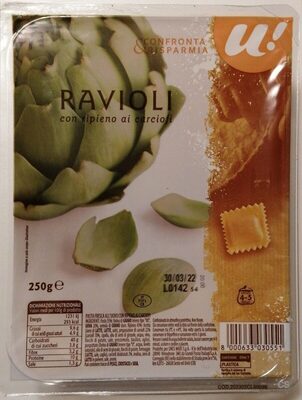 Ravioli con ripieno ai carciofi