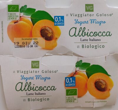 Yogurt magro albicocca biologico