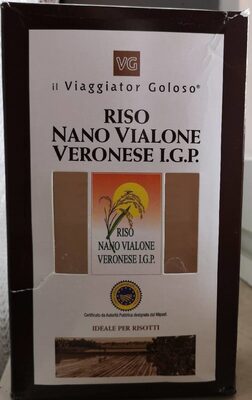 Riso nano vialone veronese igp front packaging