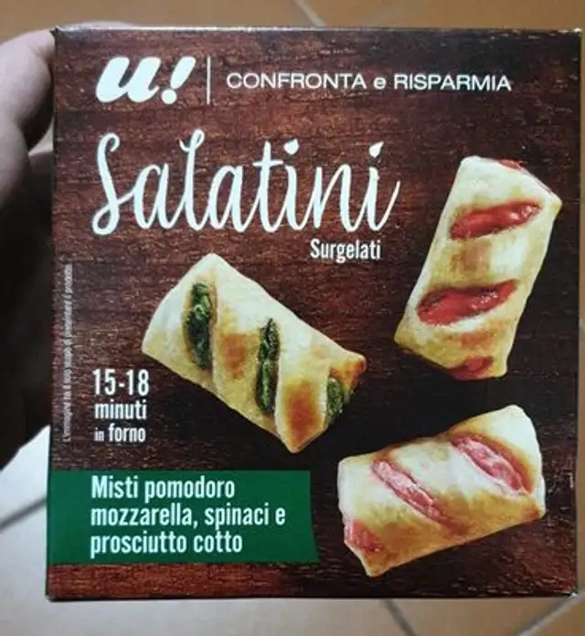 Salatini surgelati front packaging