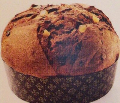 Panettone cioccolato e zenzero candito front packaging