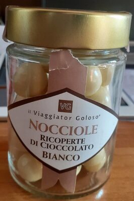 Nocciole ricoperte di cioccolato bianco