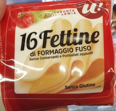 16 fettine di formaggio fuso