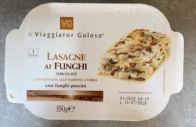 Lasagne ai funghi surgelate
