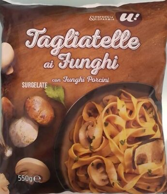 Tagliatelle ai funghi front packaging