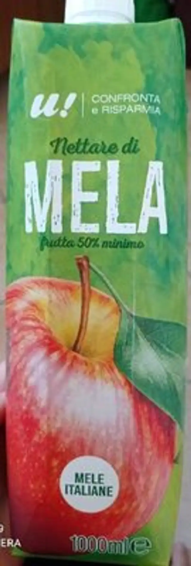 Nettare di mela front packaging