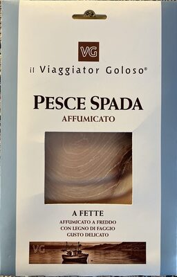 Pesce spada affumicato a fette