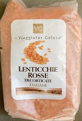 Lenticchie rosse decorticate secche