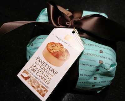 Panettone con Gocce di Cioccolato e Pere Candite