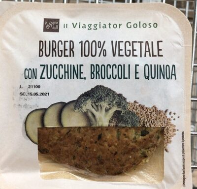 Burgher 100% vegetale zucchine broccoli e quinoa