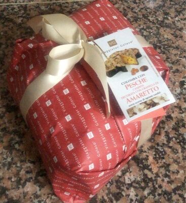 Colomba con pesche candite e amaretti