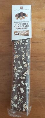 Torrone tenero - nocciole e cioccolato fondente front packaging