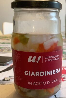 Giardiniera in aceto front packaging