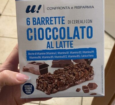 Barrette di cereali con cioccolato