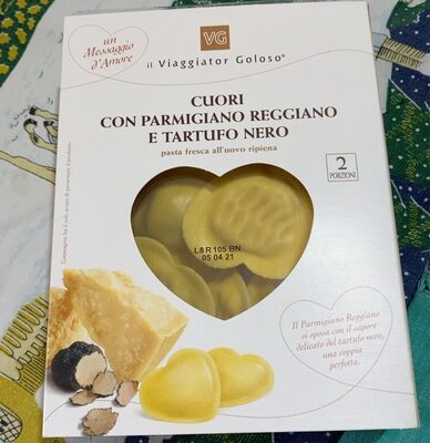 Cuori con parmigiano reggiano e tartufo nero