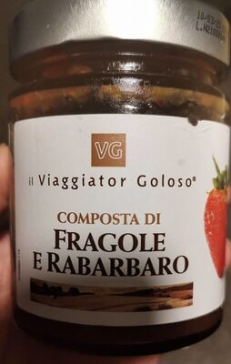 Composta di fragole e rabarbaro front packaging