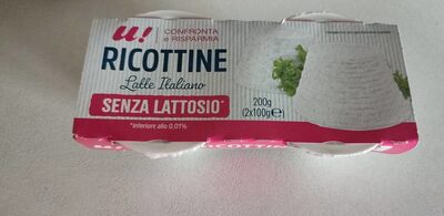 Ricotta senza lattosio front packaging