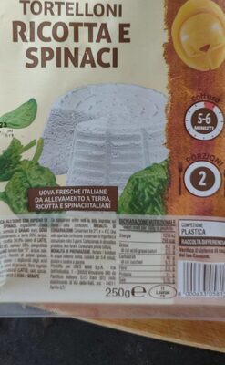 Tortelloni ricotta e spinaci