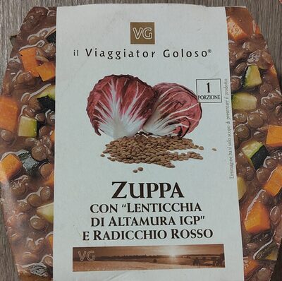 Zuppa con lenticchia di Altamura IGP e radicchio rosso