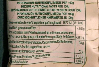 Mental bio More di Gelso nutrition facts table
