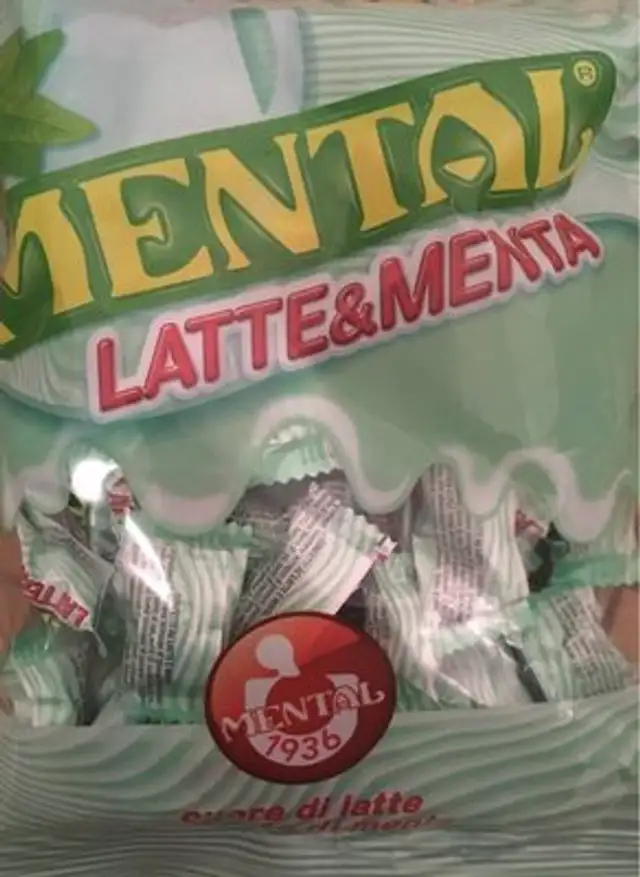 Latte & menta front packaging