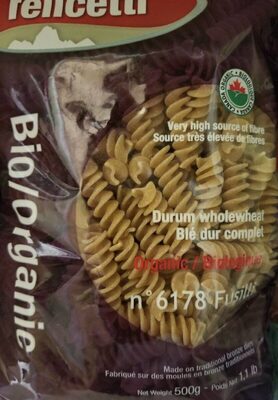Fusilli  biologique blé complet