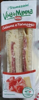 I tramezzini  viva la mamma salame e formaggio front packaging