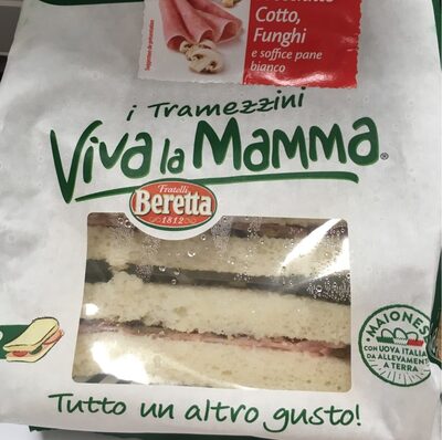 Tramezzini cotto e funghi front packaging
