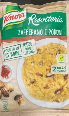 Risotteria zafferano e porcini front packaging