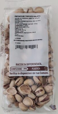 Pistacchio tostato salato front packaging